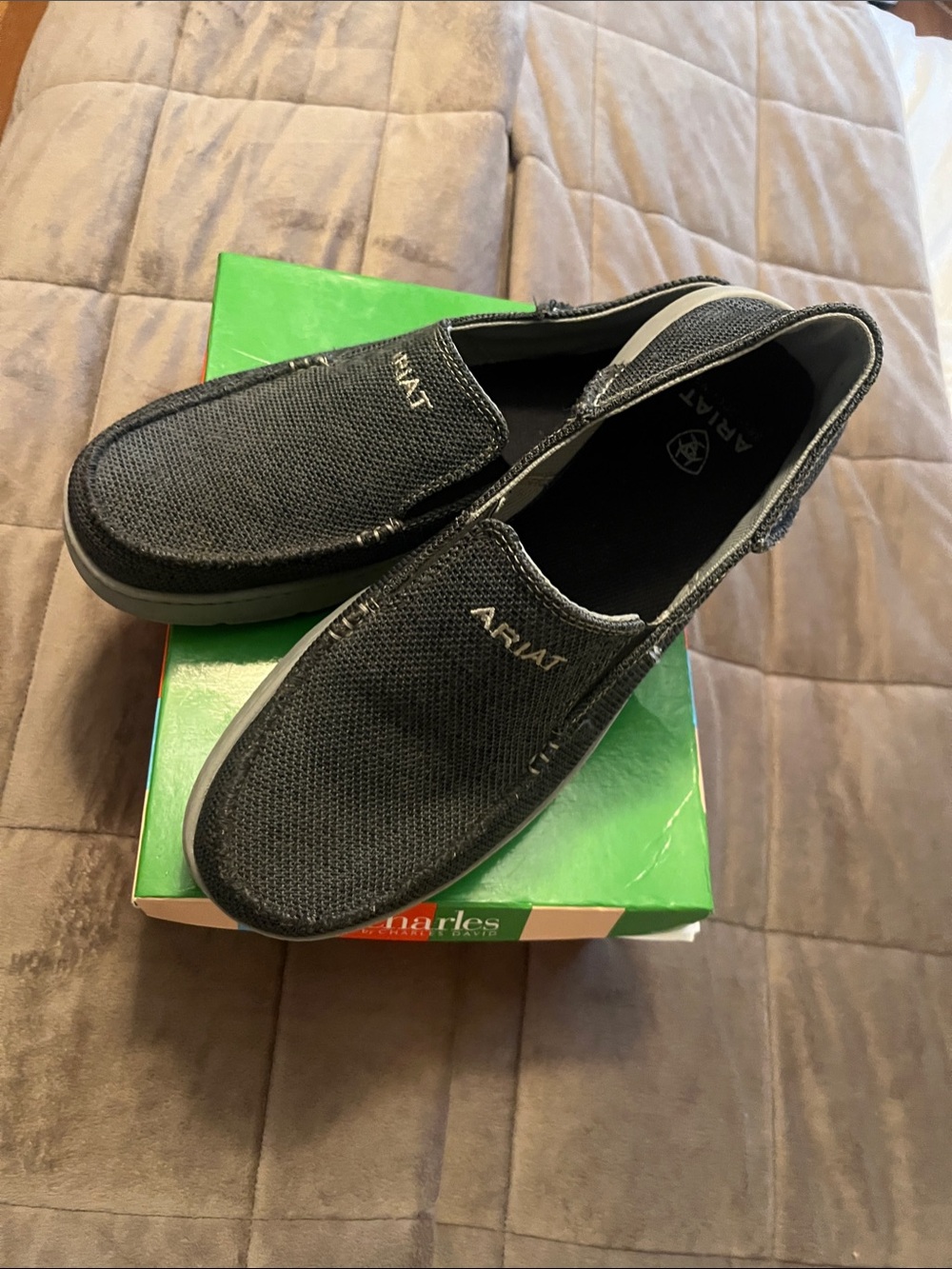 Ariat Men’s Black Slip-On Mesh Loafers